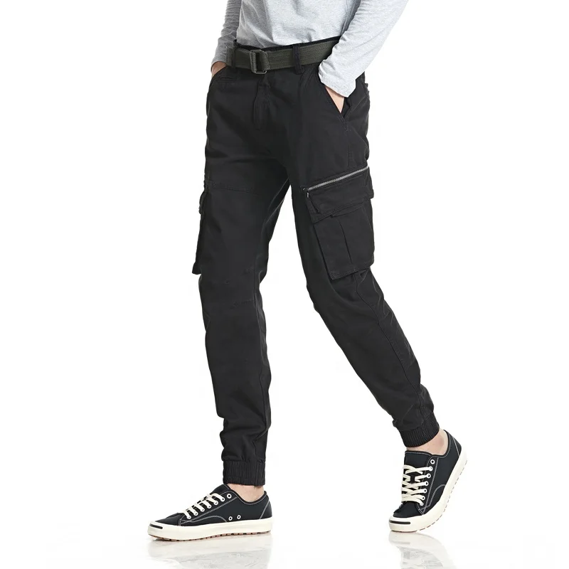 

2019 TUOZHEN Man stock six pockets Casual chino Pants wholesale Cargo Trousers Ninth Pants for men