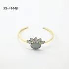 Custom Logo Embossed Wide Bangle Metal Bangle For Girls Women