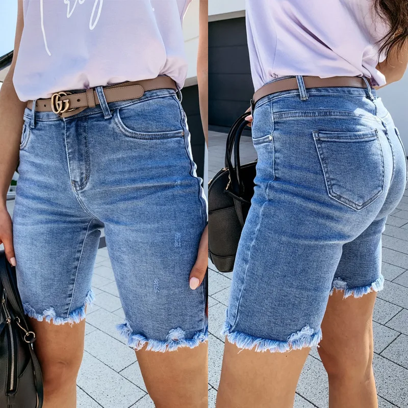2021 Trendy Women's Jeans Shorts Summer High Waist Denim Short Pants Ladies Jeans Short Trousers cotton ripped jeans
2021 Trendy Women's Jeans Shorts Summer High Waist Denim Short Pants Ladies Jeans Short Trousers cotton ripped jeans