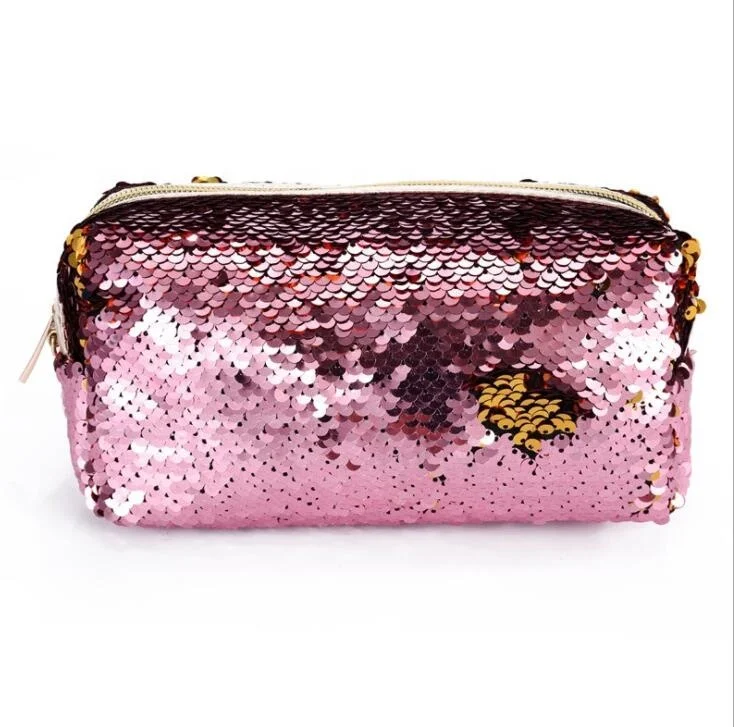 Amazon Hot Sale Fashion Glitter Mermaid Reversible Sequin Cosmetic Bag For Women Magic Cheap Mini Wallet With Zipper, Customized color 
Amazon Hot Sale Fashion Glitter Mermaid Reversible Sequin Cosmetic Bag For Women Magic Cheap Mini Wallet With Zipper, Customized color