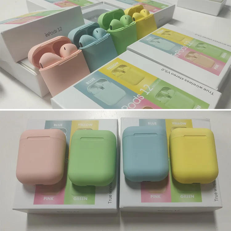 Handset Green Tws Gold Frosted Colorful Inpods 12 Wireless Free Shipping Sample Feel Touch Handsfree wireless I12, Matte black, white, gray, pink, yellow, blue, green
Handset Green Tws Gold Frosted Colorful Inpods 12 Wireless Free Shipping Sample Feel Touch Handsfree wireless I12, Matte black, white, gray, pink, yellow, blue, green