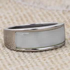Emerald Ring Emerald 2019 Factory Sell Creative Style Half Blank Half Emerald Stone Finger Ring For Women And Men