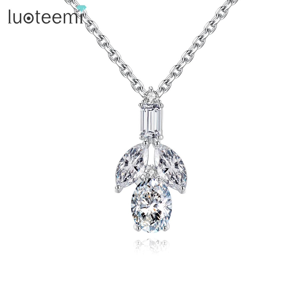 LUOTEEMI Fashion Stone Designer Jewelry New Crystal Chain Trendy Necklace for Lady Pendant & Charm
LUOTEEMI Fashion Stone Designer Jewelry New Crystal Chain Trendy Necklace for Lady Pendant & Charm