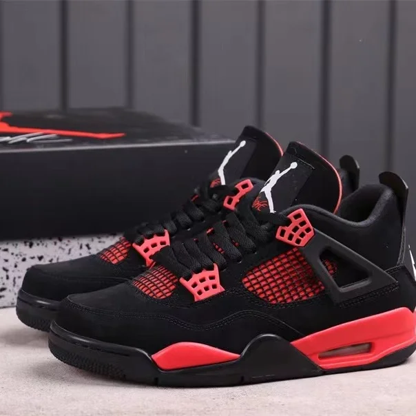 Top Quality Factory Vintage Nike Man Air Jordan 4 Red Thunder Nike shoes
Top Quality Factory Vintage Nike Man Air Jordan 4 Red Thunder Nike shoes
