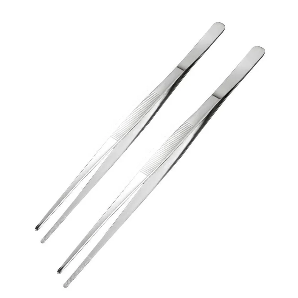 KLP RTS for Cooking and bar Silver Long BBQ Tongs 12-Inch Stainless Steel Food Tweezer Tongs, Customized color
KLP RTS for Cooking and bar Silver Long BBQ Tongs 12-Inch Stainless Steel Food Tweezer Tongs, Customized color