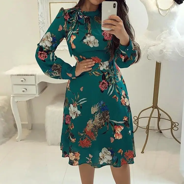 Hot Selling Tunic Printed Floral Stylish Long Sleeve Women Dresses Casual Plus Size Dress Frocks for Women
Hot Selling Tunic Printed Floral Stylish Long Sleeve Women Dresses Casual Plus Size Dress Frocks for Women