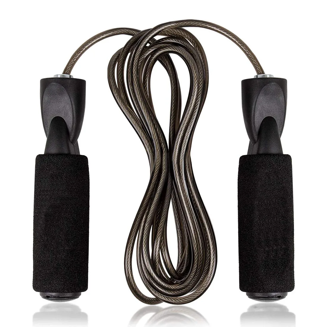 Length Adjustable Bearing Jump Rope of Professional Speed Wire Rope Skipping of Workout Equipment Coated Steel PVC, Black
Length Adjustable Bearing Jump Rope of Professional Speed Wire Rope Skipping of Workout Equipment Coated Steel PVC, Black