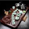 kungfu tea sets wholesale solid wood tea tray