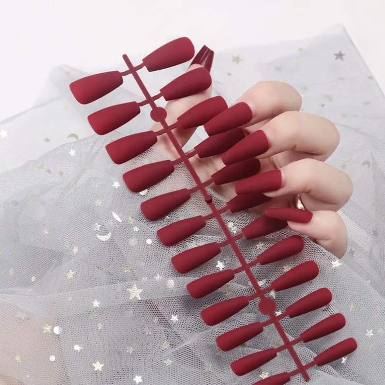 New Design Black Tip Acrylic Nails 24 ballerina Artificial fake nails Low Price Medium length Press On Nails solid matte, 20
New Design Black Tip Acrylic Nails 24 ballerina Artificial fake nails Low Price Medium length Press On Nails solid matte, 20