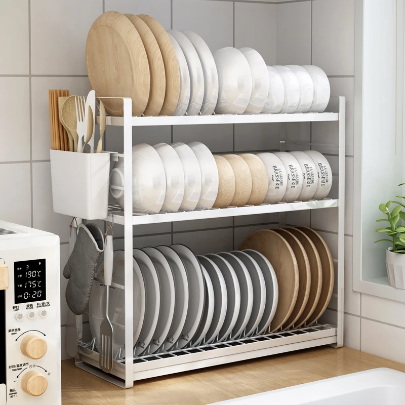 High quality Space-Saving Kitchen dish holder with chopsticks cage and knife holder, White
High quality Space-Saving Kitchen dish holder with chopsticks cage and knife holder, White