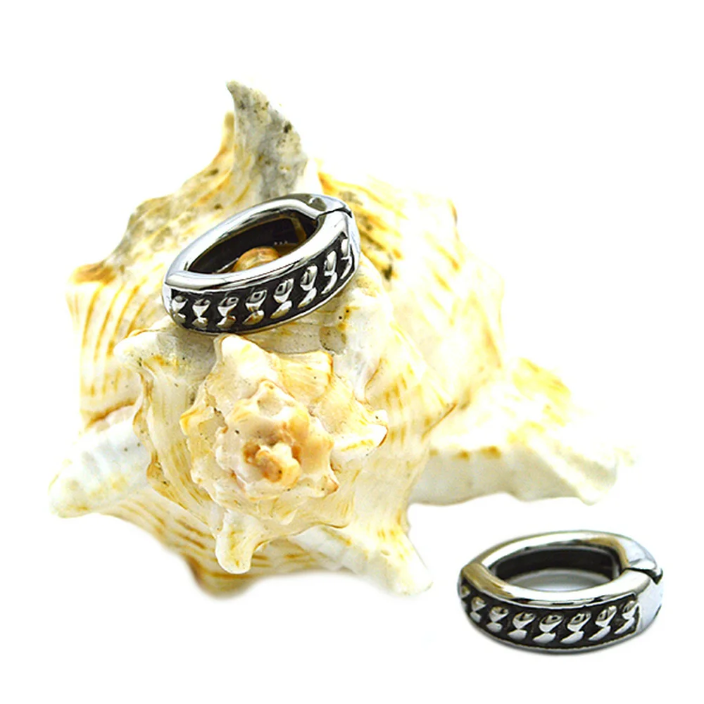 Punk Gothic Ancient Charm Unisex Earrings Stainless Steel Small Circle Earring For Men
Punk Gothic Ancient Charm Unisex Earrings Stainless Steel Small Circle Earring For Men