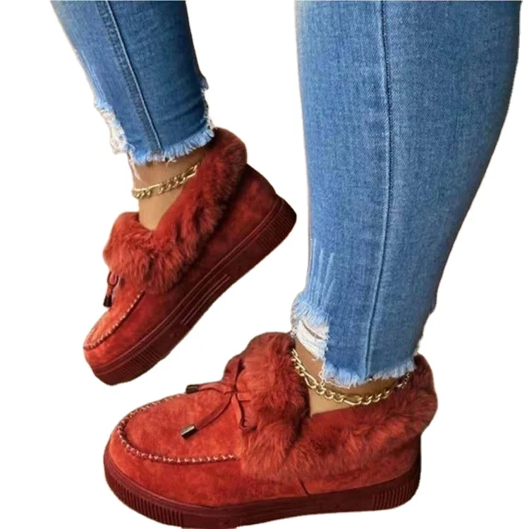 Winter Round Head Thick Bottom Women's Foreign Trade Large Size Ankle-boots Snow Women's Boots Short, Leopard print, light grey, black, pink, burgundy, light brown
Winter Round Head Thick Bottom Women's Foreign Trade Large Size Ankle-boots Snow Women's Boots Short, Leopard print, light grey, black, pink, burgundy, light brown