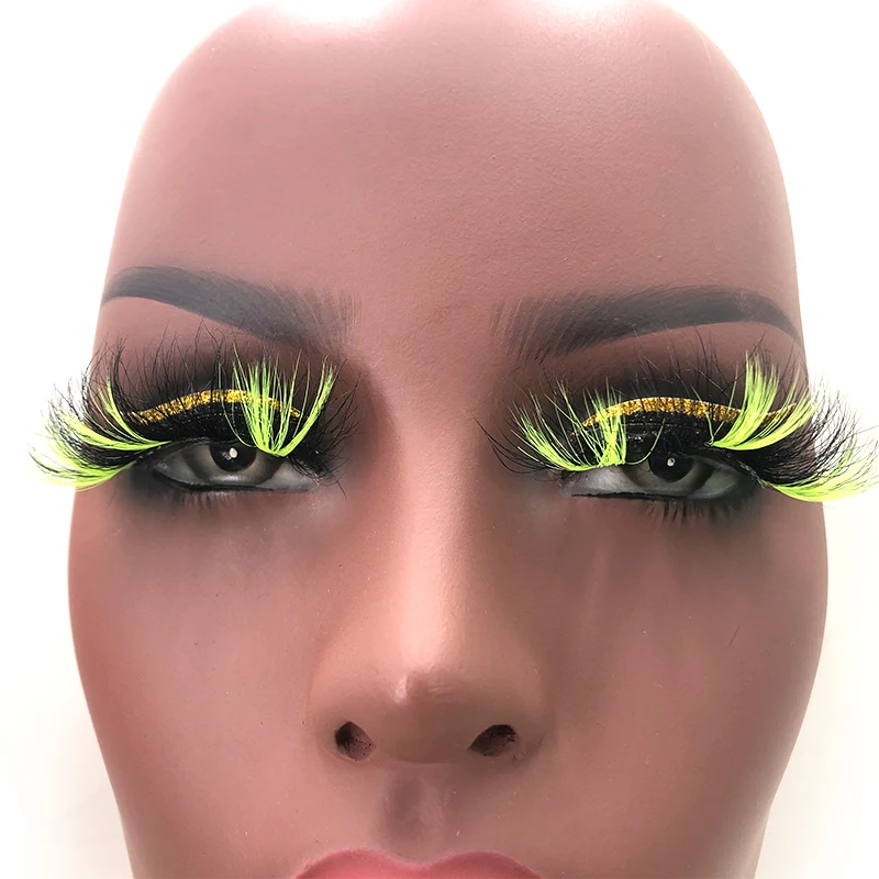 Pink White Blue Red mix color 30mm Ombre Colored False Color Eyelash Mink 3D Fake Lashes Natural Long Natural Fluffy, Colorful color
Pink White Blue Red mix color 30mm Ombre Colored False Color Eyelash Mink 3D Fake Lashes Natural Long Natural Fluffy, Colorful color