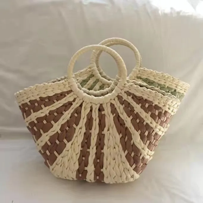 Summer New Style Straw Bag Ladies Beach Bag Wood Products Straw Purses Environmental Protection Straw Handbags For Women, Customizable
Summer New Style Straw Bag Ladies Beach Bag Wood Products Straw Purses Environmental Protection Straw Handbags For Women, Customizable