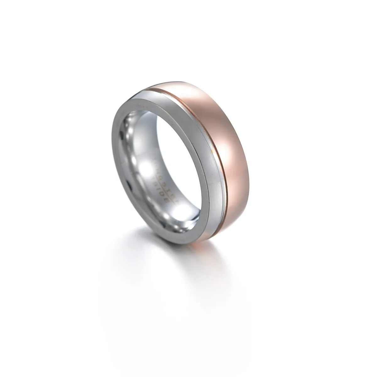Stainless Steel Rings Titanium Steel Ring 8MM Rose Gold Plated Tungsten Steel Ring For Men
Stainless Steel Rings Titanium Steel Ring 8MM Rose Gold Plated Tungsten Steel Ring For Men