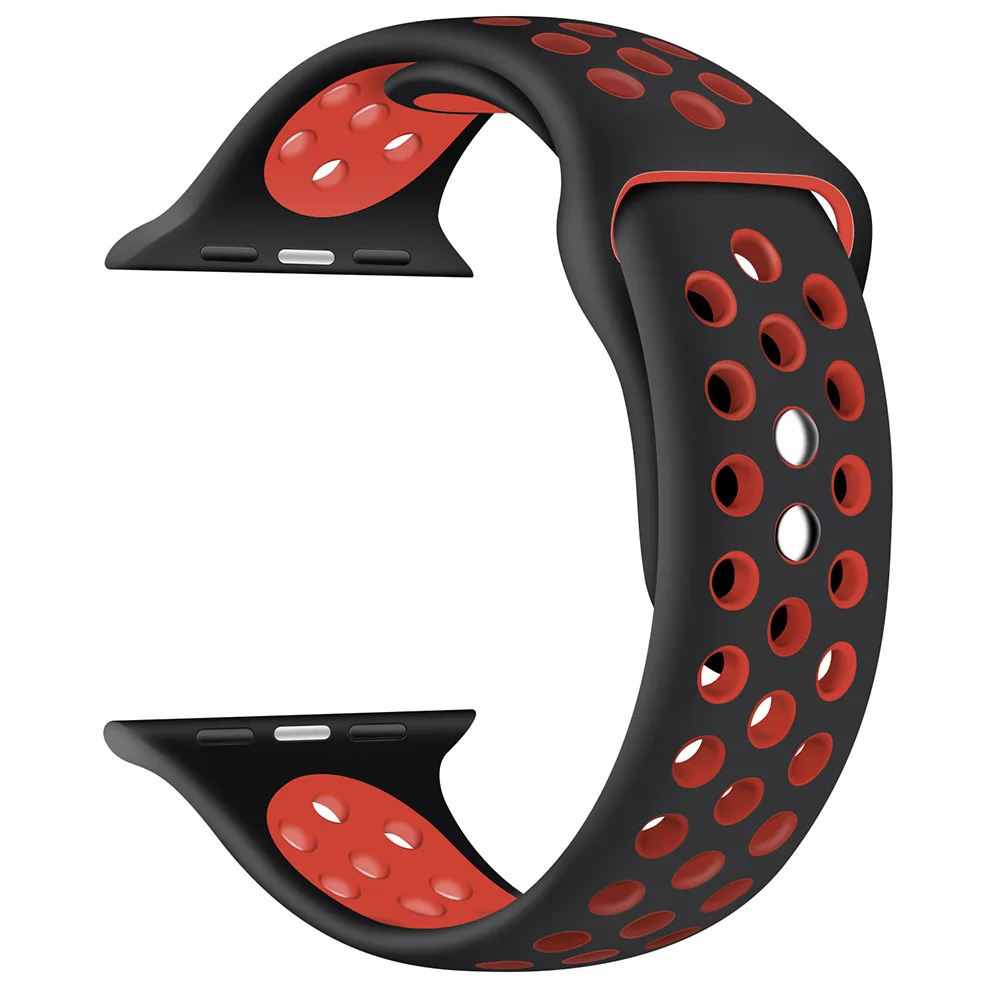 ShanHai Sport Band For Apple Watch Band Breathable Soft Silicone Replacement Wristband Women and Man for iWatch Series 5 4 3, Multi-color optional or customized
ShanHai Sport Band For Apple Watch Band Breathable Soft Silicone Replacement Wristband Women and Man for iWatch Series 5 4 3, Multi-color optional or customized