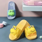 Best quality children house animated frog pattern slippers cartoon sandals summer for boys and girls