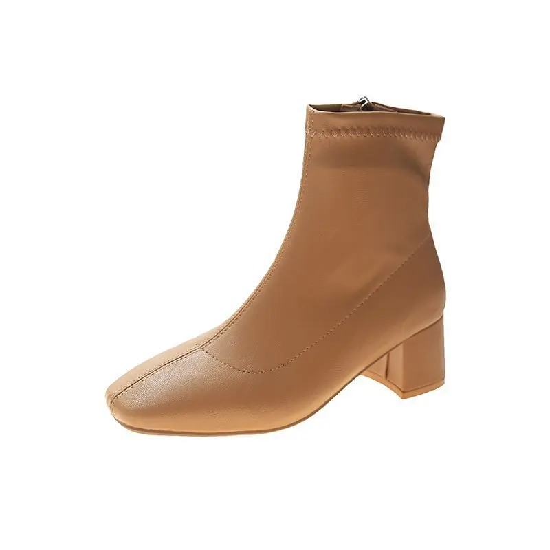 Amazon AliExpress Hot Selling Women's Boots Solid Color Square Toe High Heel Side Zipper Boots For Women
Amazon AliExpress Hot Selling Women's Boots Solid Color Square Toe High Heel Side Zipper Boots For Women