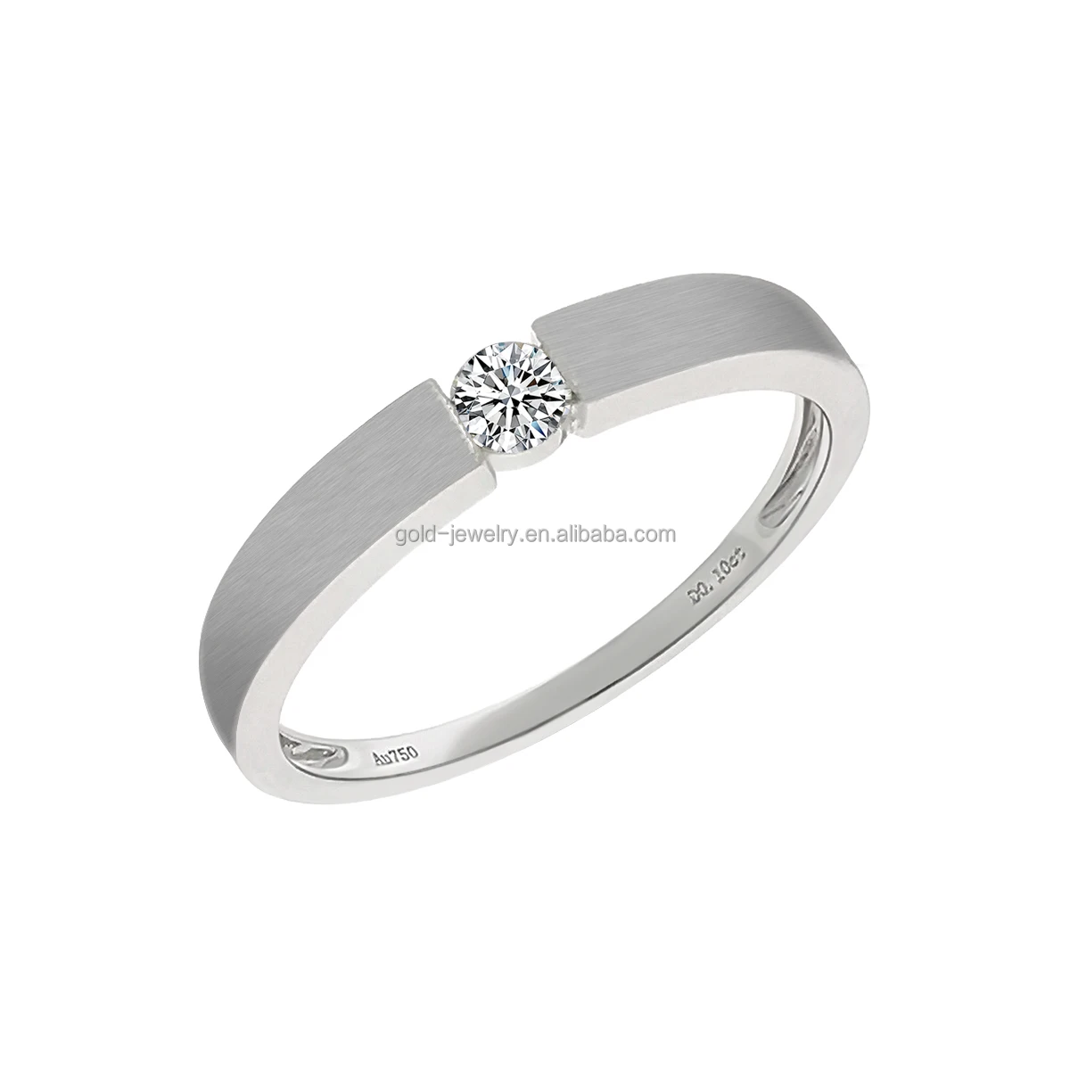 Pure Gold Jewelry 18k Solid White Gold Real Diamond Ring Finger Wedding Rings Good Quality Custom Design
Pure Gold Jewelry 18k Solid White Gold Real Diamond Ring Finger Wedding Rings Good Quality Custom Design