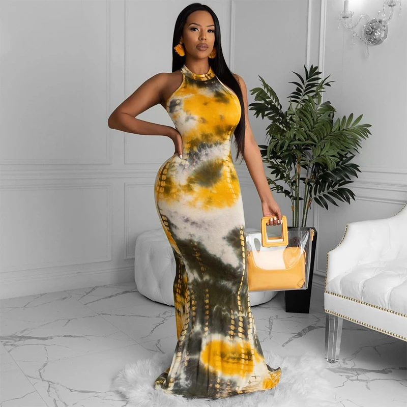 Europe and America Tie Dye print Casual Maxi Dresses Sleeveless Fashion Women, Yellow red
Europe and America Tie Dye print Casual Maxi Dresses Sleeveless Fashion Women, Yellow red