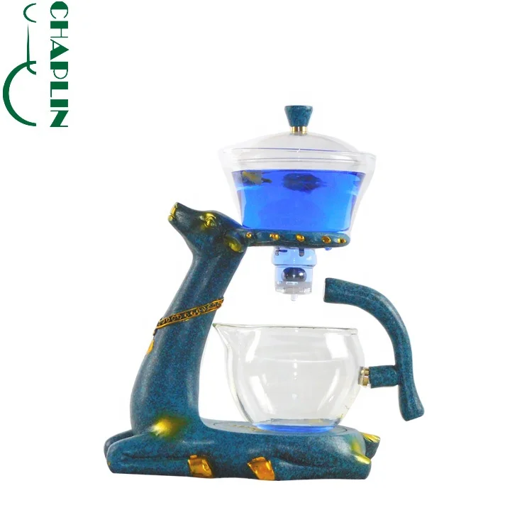 Creative deer self-watering chinese tea pot set heat water heater pot resistant glass tea pot with strainer, Customized color
Creative deer self-watering chinese tea pot set heat water heater pot resistant glass tea pot with strainer, Customized color