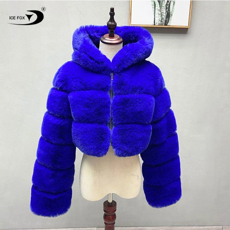 2020 Lady's Trendy Short Cropped Hooded Faux Fur Jacket Women Fox Fur Coat, Customized color
2020 Lady's Trendy Short Cropped Hooded Faux Fur Jacket Women Fox Fur Coat, Customized color