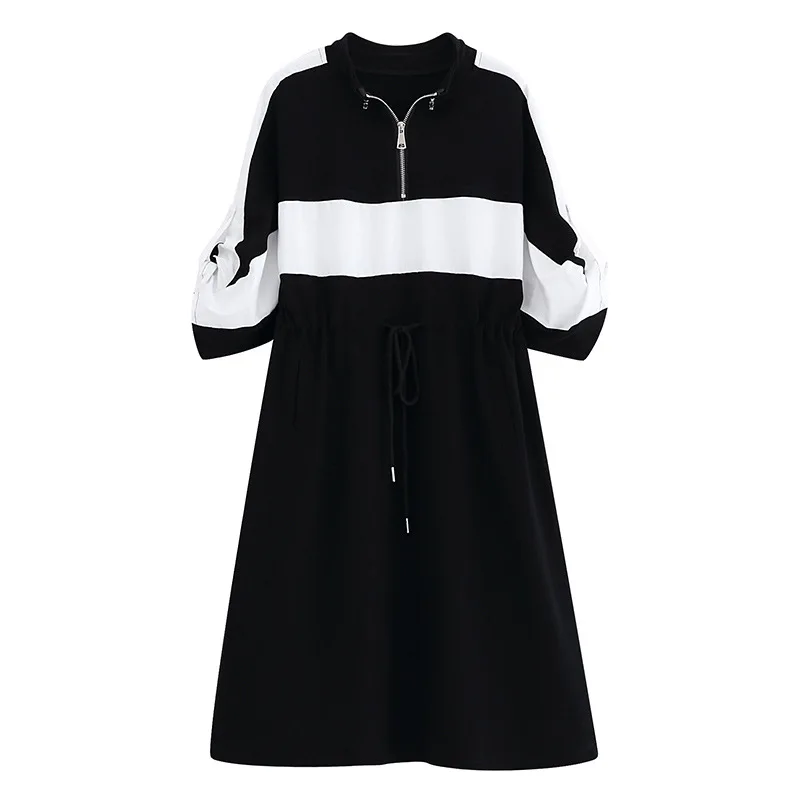 2021 Spring And Summer New Korean Style Loose Waist Contrast Color Stitching Fashion Ladies Style Long Casual Dress, Shown
2021 Spring And Summer New Korean Style Loose Waist Contrast Color Stitching Fashion Ladies Style Long Casual Dress, Shown
