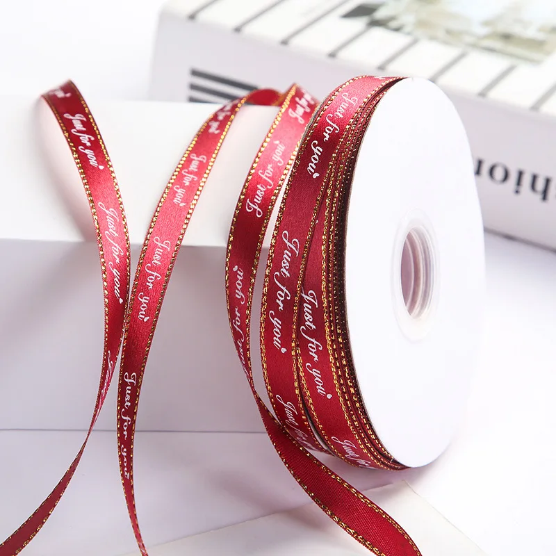 Christmas gift ribbon satin printing fashion decoration satin ribbon custom logo, Customized
Christmas gift ribbon satin printing fashion decoration satin ribbon custom logo, Customized