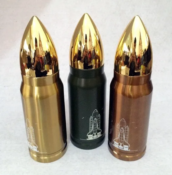Bullet Shape Stainless Steel Thermos Water Bottle, Portable Vacuum Flasks Coffee Mug, Gold/borwn/black
Bullet Shape Stainless Steel Thermos Water Bottle, Portable Vacuum Flasks Coffee Mug, Gold/borwn/black