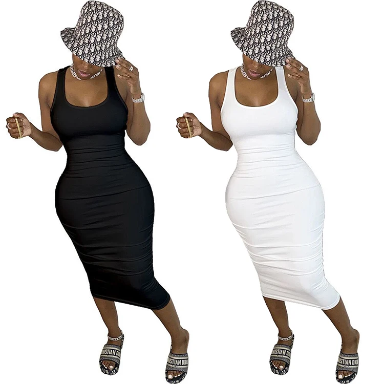 Summer Women Tank Top Dress Bodycon Cut Out Bodycon Dress Vintage Midi Dress Club Wear, Picture color
Summer Women Tank Top Dress Bodycon Cut Out Bodycon Dress Vintage Midi Dress Club Wear, Picture color
