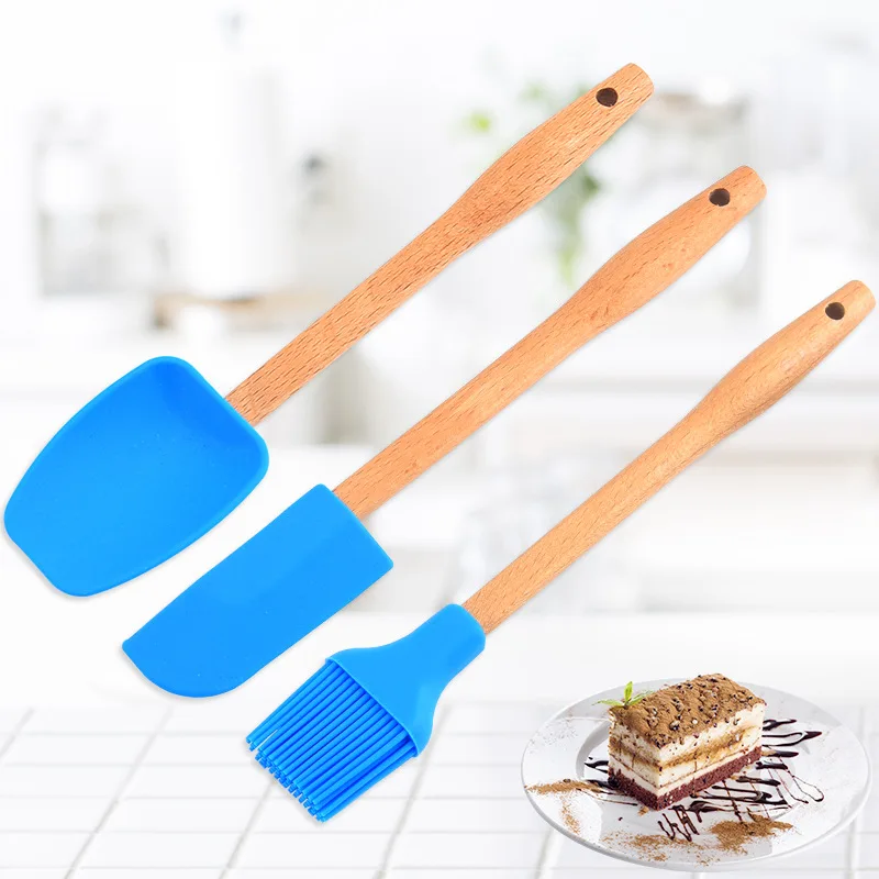 3 Pieces kitchen Utensils Heat-resistant Baking Mini Silicone Bakeware Spatula Set
3 Pieces kitchen Utensils Heat-resistant Baking Mini Silicone Bakeware Spatula Set