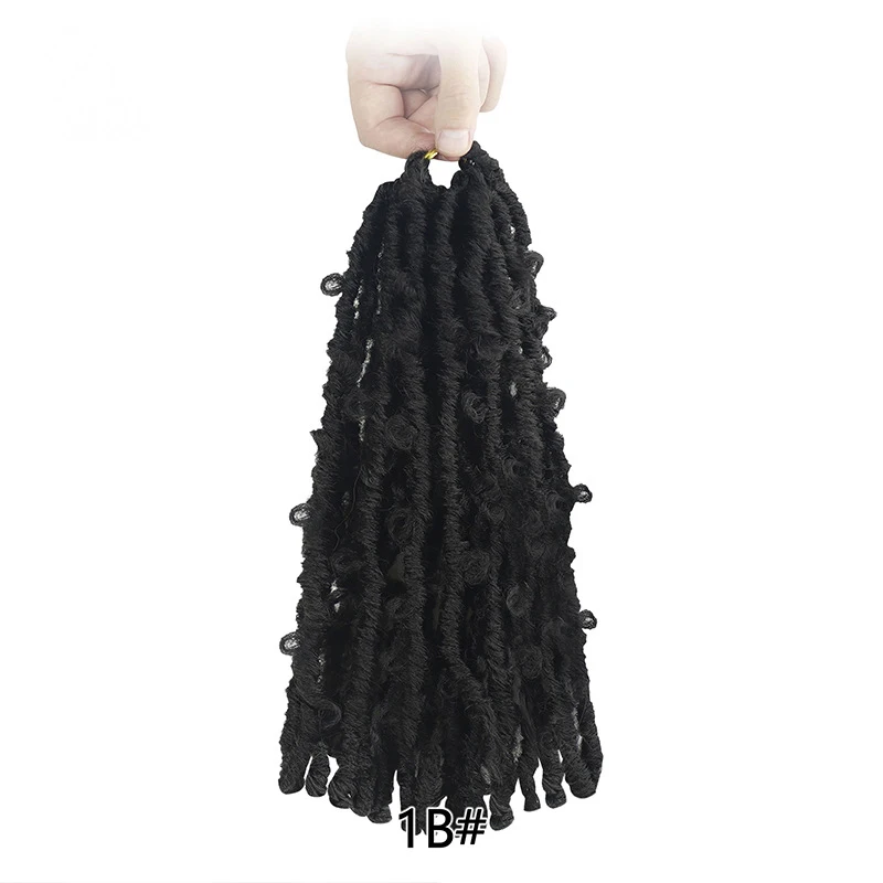 12 inch*20 strands Ladies African Dirty Braid Wig Butterfly Locs Crochet Dirty Braid, Black
12 inch*20 strands Ladies African Dirty Braid Wig Butterfly Locs Crochet Dirty Braid, Black