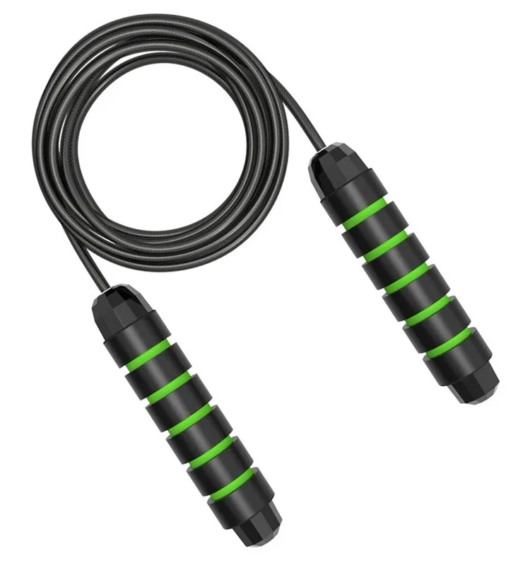 Black color Fitness foam handle Skipping Wire Sports Jump Ropes Exercise, As picture
Black color Fitness foam handle Skipping Wire Sports Jump Ropes Exercise, As picture