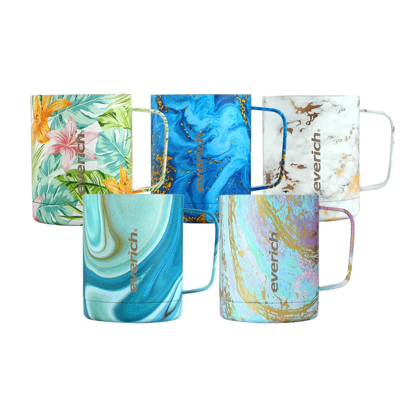 12oz 14oz Durable Custom surface and LOGO Double Wall Insulated Stainless Steel Coffee Mug Cup With Handle
12oz 14oz Durable Custom surface and LOGO Double Wall Insulated Stainless Steel Coffee Mug Cup With Handle