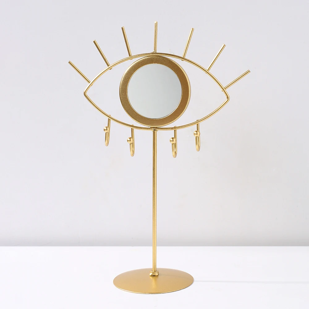 Artilady Gold Eye Table Mirror Makeup Mirrors Boho Home Decor Living Room Decoration Bedroom Cosmetic Dressing Tabletop Mirror 
Artilady Gold Eye Table Mirror Makeup Mirrors Boho Home Decor Living Room Decoration Bedroom Cosmetic Dressing Tabletop Mirror