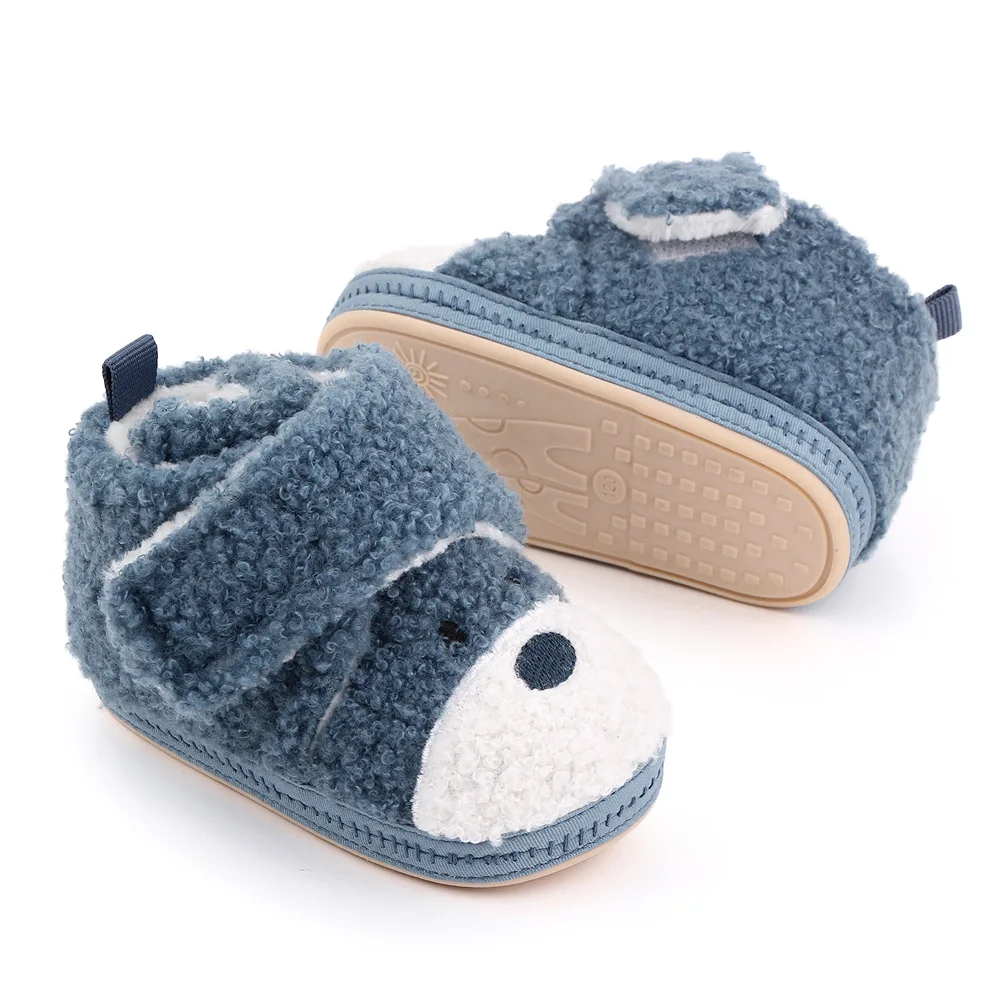 High quality cotton toddler shoes lovely cartoon warm baby shoes in winter supplier