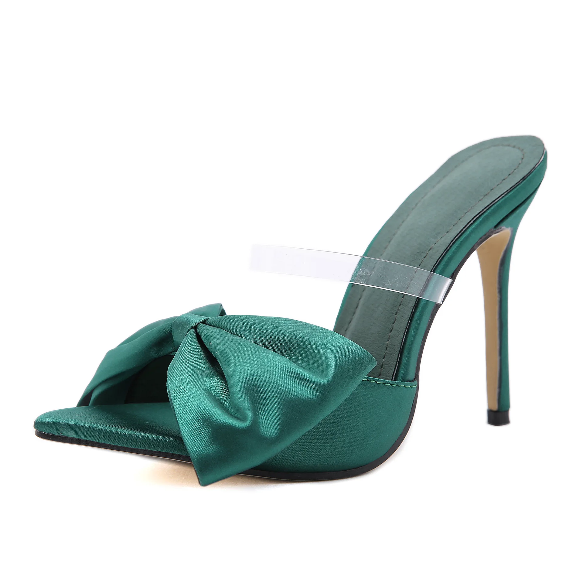 Sexy Fashion Silk Butterfly-Knot Patchwork PVC Shallow NEW 2021 Summer Head Peep Toe Stiletto High Heels Sandalias Mujer
Sexy Fashion Silk Butterfly-Knot Patchwork PVC Shallow NEW 2021 Summer Head Peep Toe Stiletto High Heels Sandalias Mujer