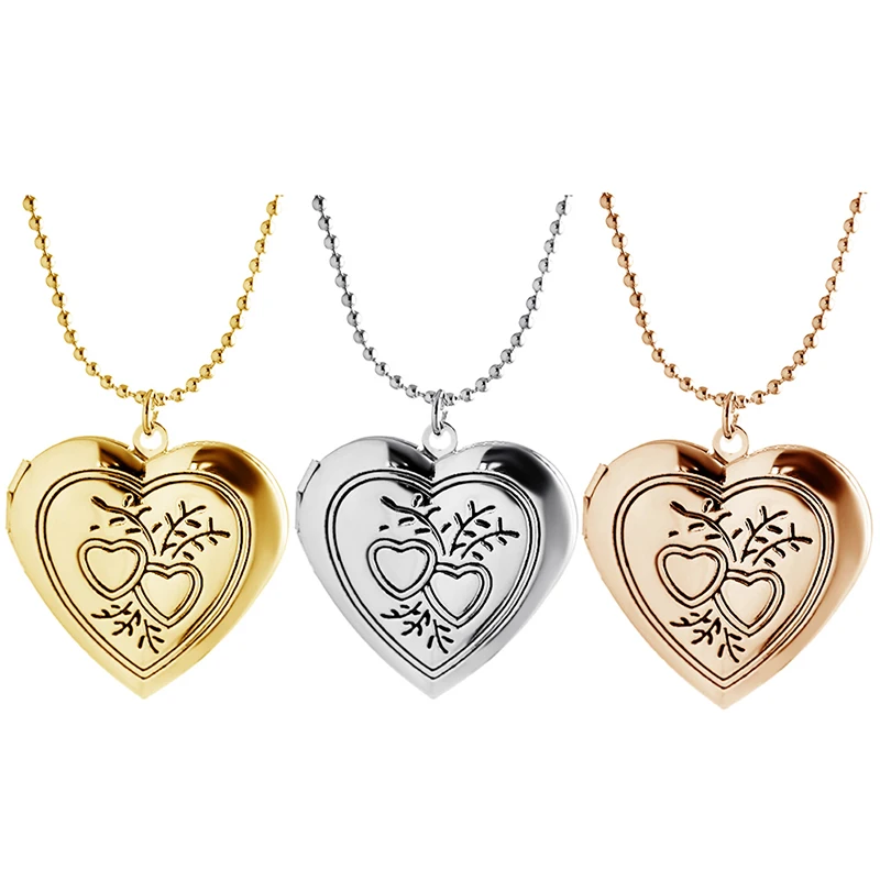 JAENONES Fashion Women Girls Gold Silver Plated Ball Chain Heart Photo Locket Pendant Necklace
JAENONES Fashion Women Girls Gold Silver Plated Ball Chain Heart Photo Locket Pendant Necklace