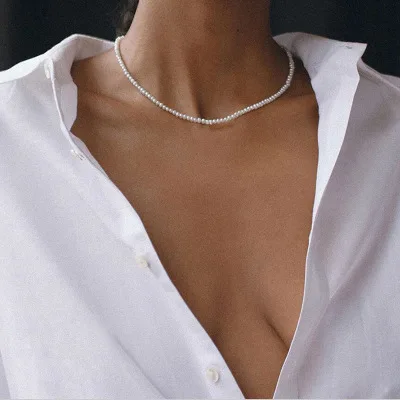 New Gold Chain Pendant Necklaces Collar Chokers Chains Bead Pearl Necklace for Women
New Gold Chain Pendant Necklaces Collar Chokers Chains Bead Pearl Necklace for Women