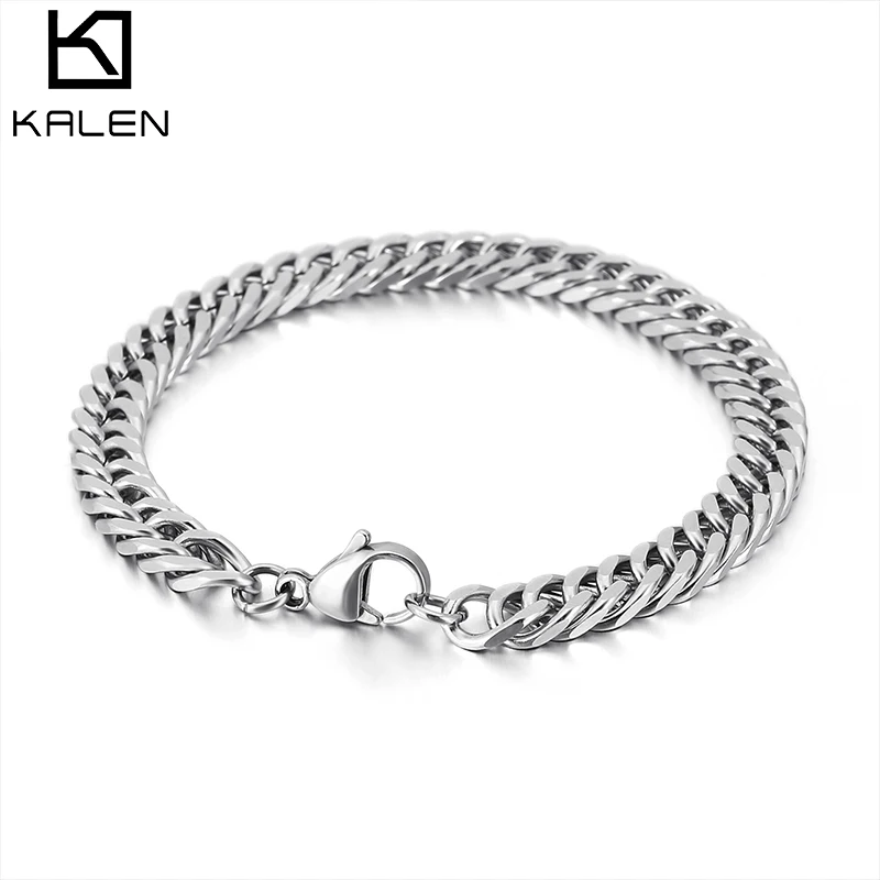 Kalen Custom Sizes Simple Fashion Men Handmade Chains Stainless Steel Jewelry Bracelets
Kalen Custom Sizes Simple Fashion Men Handmade Chains Stainless Steel Jewelry Bracelets