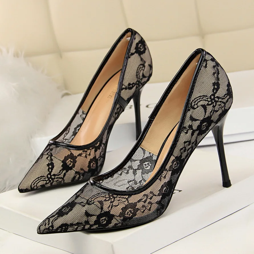 Dropshipping heels sandals wholesale lace fabric perspective shoes pumps women shoes, Customized color
Dropshipping heels sandals wholesale lace fabric perspective shoes pumps women shoes, Customized color