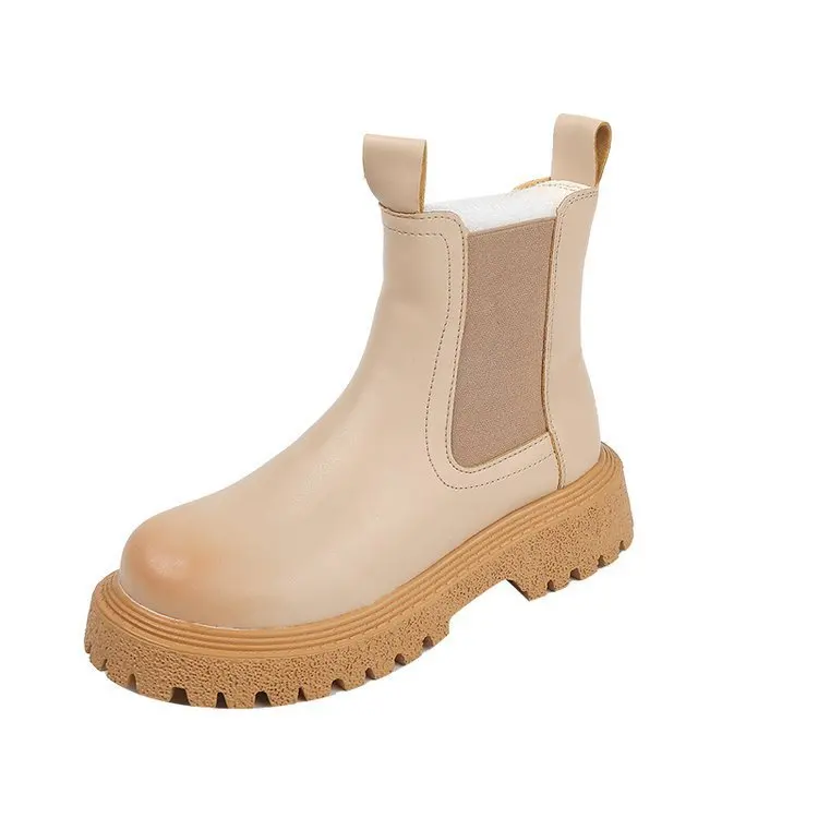 2021 Wholesale New Design Thick Sole Fall Chelsea Boots Women Leather Round Toe Ankle Boots Woman Fashion Motorcycle Boots, Black,beige
2021 Wholesale New Design Thick Sole Fall Chelsea Boots Women Leather Round Toe Ankle Boots Woman Fashion Motorcycle Boots, Black,beige
