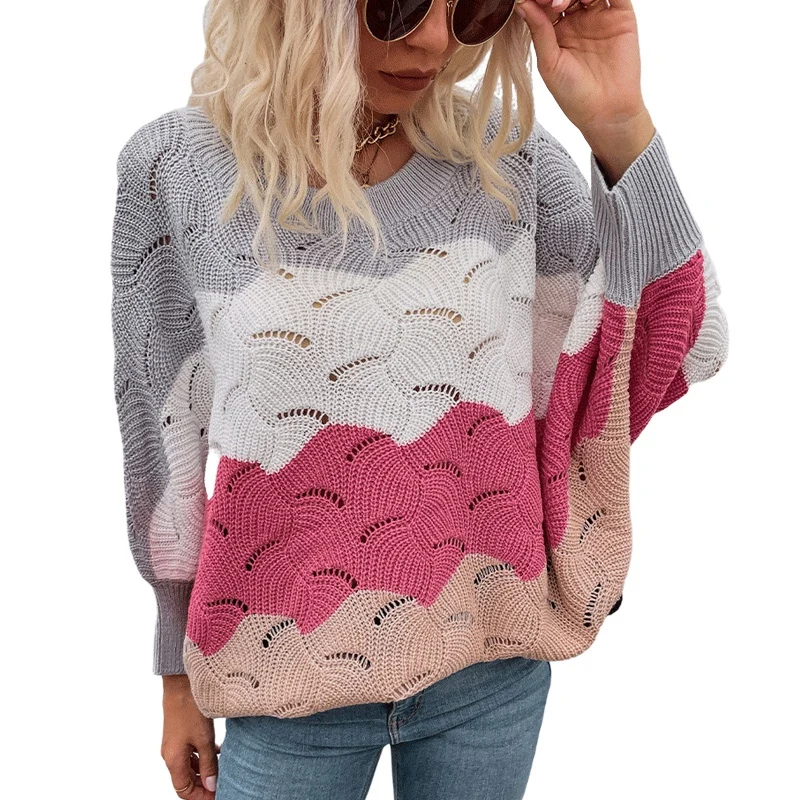 Women's Batwing Coat Hollow Out Pullover Knitted Jumper custom Women's plus size sweaters
Women's Batwing Coat Hollow Out Pullover Knitted Jumper custom Women's plus size sweaters