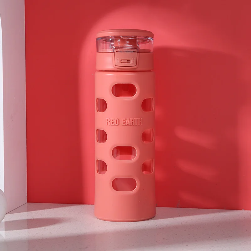 GiNT 580ml Wholesale Good Quality Silicone Rubber Glass Water Cup Anti-scald Glass Water Bottle for Water, Customized colors acceptable
GiNT 580ml Wholesale Good Quality Silicone Rubber Glass Water Cup Anti-scald Glass Water Bottle for Water, Customized colors acceptable