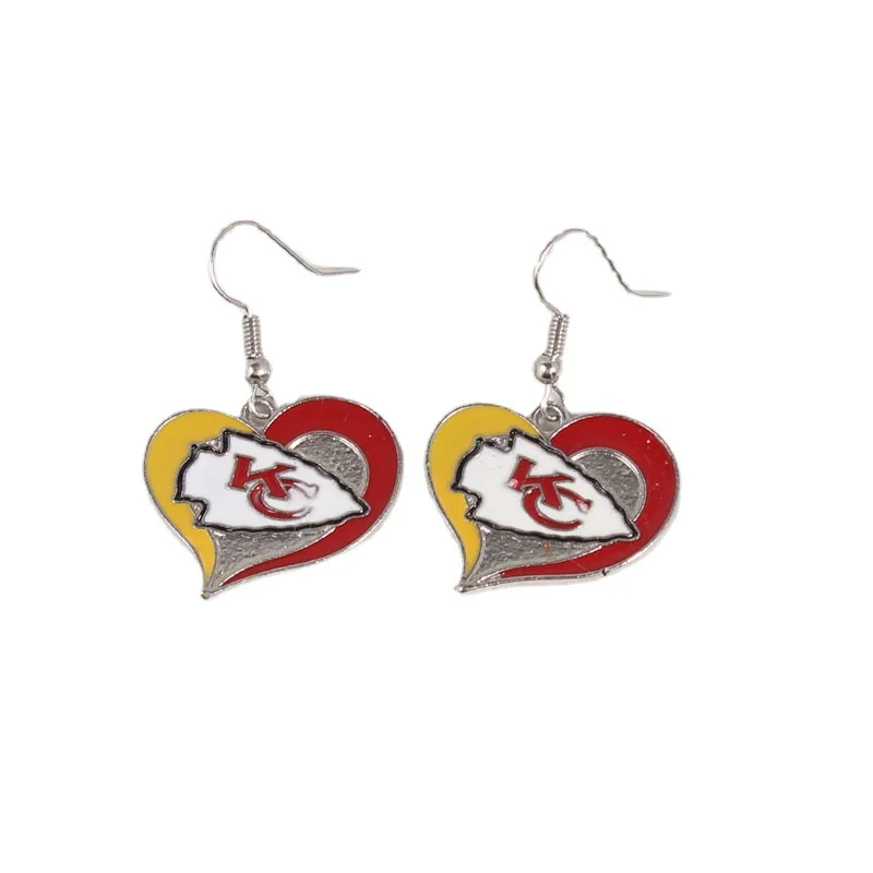 NFL Heart Drop 32 Sports Team Series Earrings Teardrop Baseball Basketball Football Sports Earring For Sweet girls
NFL Heart Drop 32 Sports Team Series Earrings Teardrop Baseball Basketball Football Sports Earring For Sweet girls