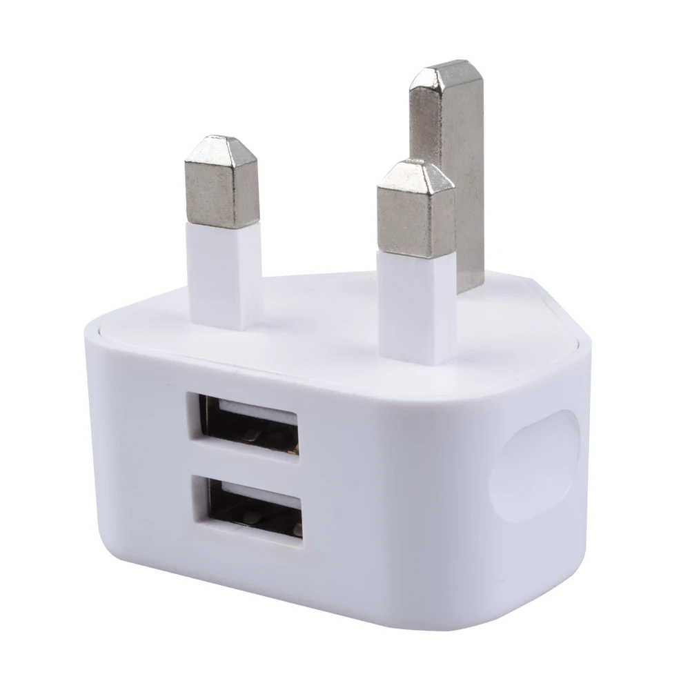Hot Selling Universal UK Plug 3 Pin AC 5V 2A USB Wall Charger Dual USB Port Fast Travel Mobile Phone Charger, White
Hot Selling Universal UK Plug 3 Pin AC 5V 2A USB Wall Charger Dual USB Port Fast Travel Mobile Phone Charger, White