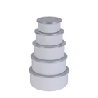 China wholesale porcelain 3pcs ceramic new bone china crisper bowl set with lid