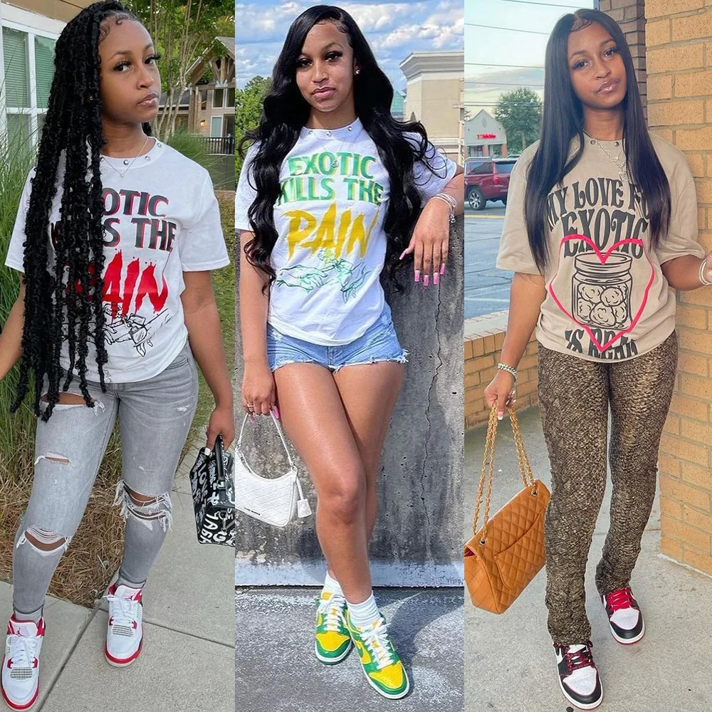 Y2k 2022 Streetwear Fashion Sports Letter Print Bulk Cotton T-shirt Women's Graphic T Shirts, Picture color
Y2k 2022 Streetwear Fashion Sports Letter Print Bulk Cotton T-shirt Women's Graphic T Shirts, Picture color