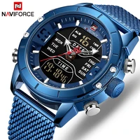 NAVIFORCE men watch top luxury brand military sport quartz wrist watches stainless steel led digital clock relogio masculino
NAVIFORCE men watch top luxury brand military sport quartz wrist watches stainless steel led digital clock relogio masculino