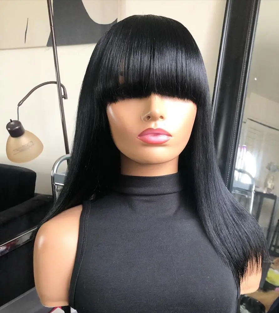 Wigs Vendors Human Hair Lace Front Wigs with Bangs Natural Color Soft Wholesale Cheap Light Swiss
Wigs Vendors Human Hair Lace Front Wigs with Bangs Natural Color Soft Wholesale Cheap Light Swiss
